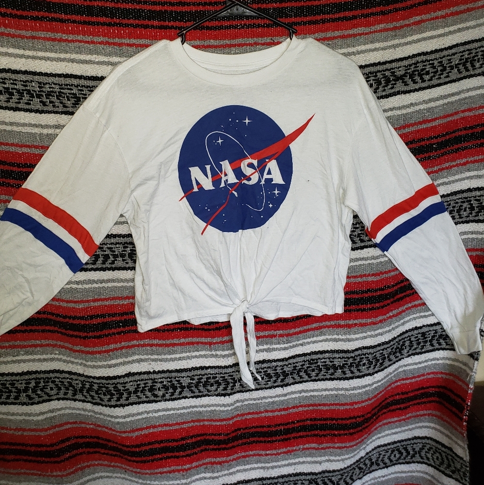 NASA crop top long sleeve